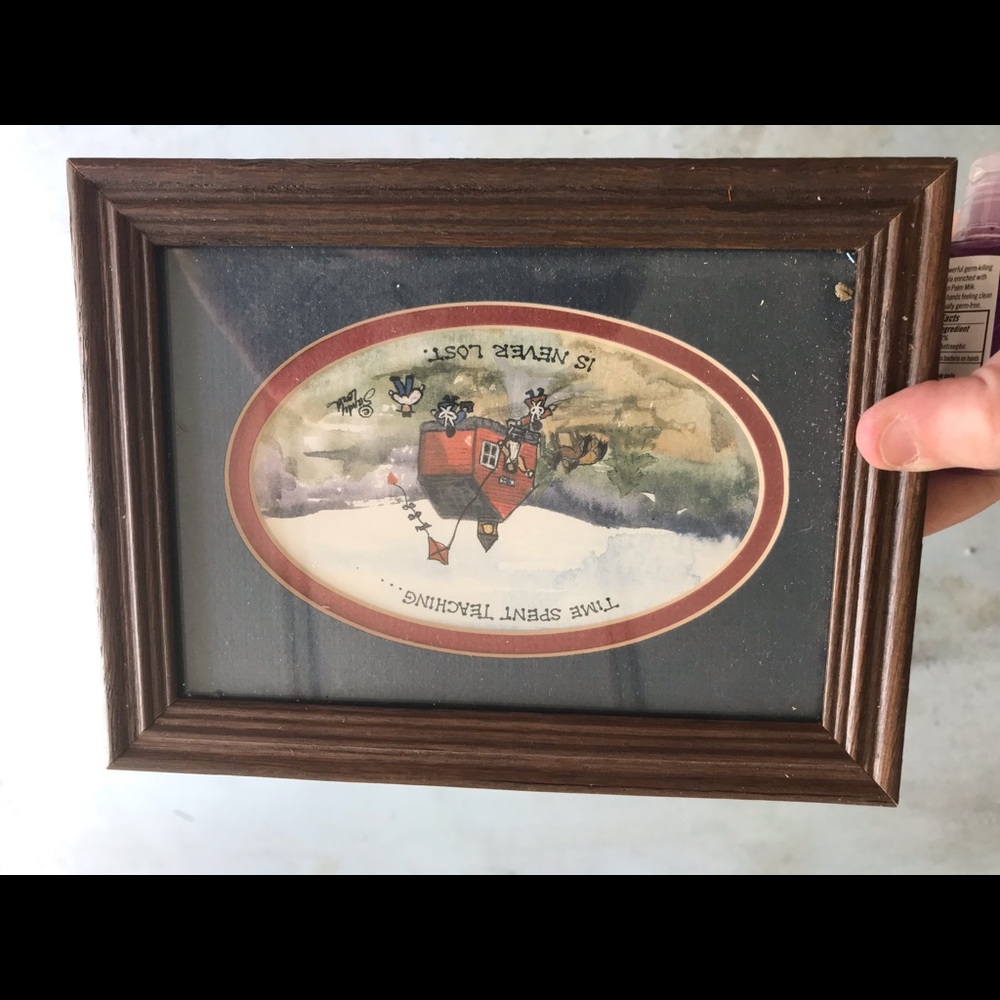 B1G1  Framed picture a time spent teaching